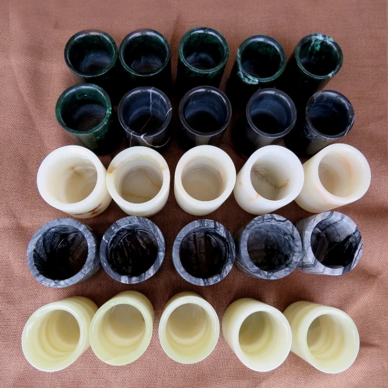 Custom Best Selling Gift Box Packaging Luxury Stone Candle Holders For Home Decoration