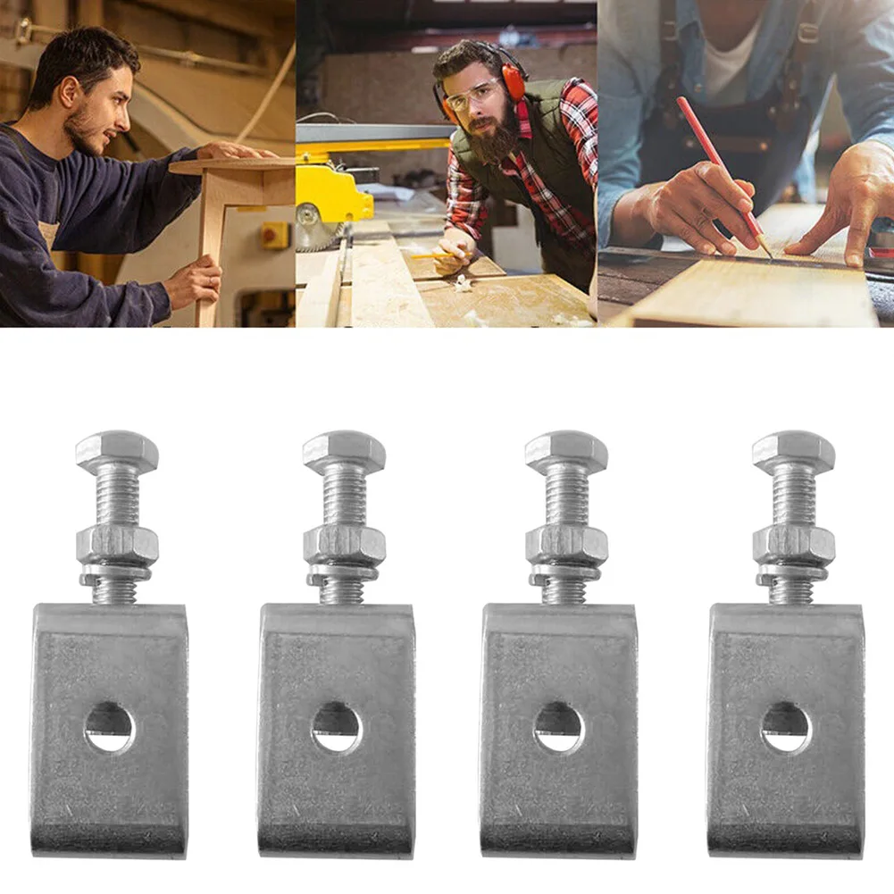 Stainless Steel C Clamp Set 4 pcs for Welding Jigs Fixtures Metalworking Assembly and Automotive Bodywork Clamping Needs