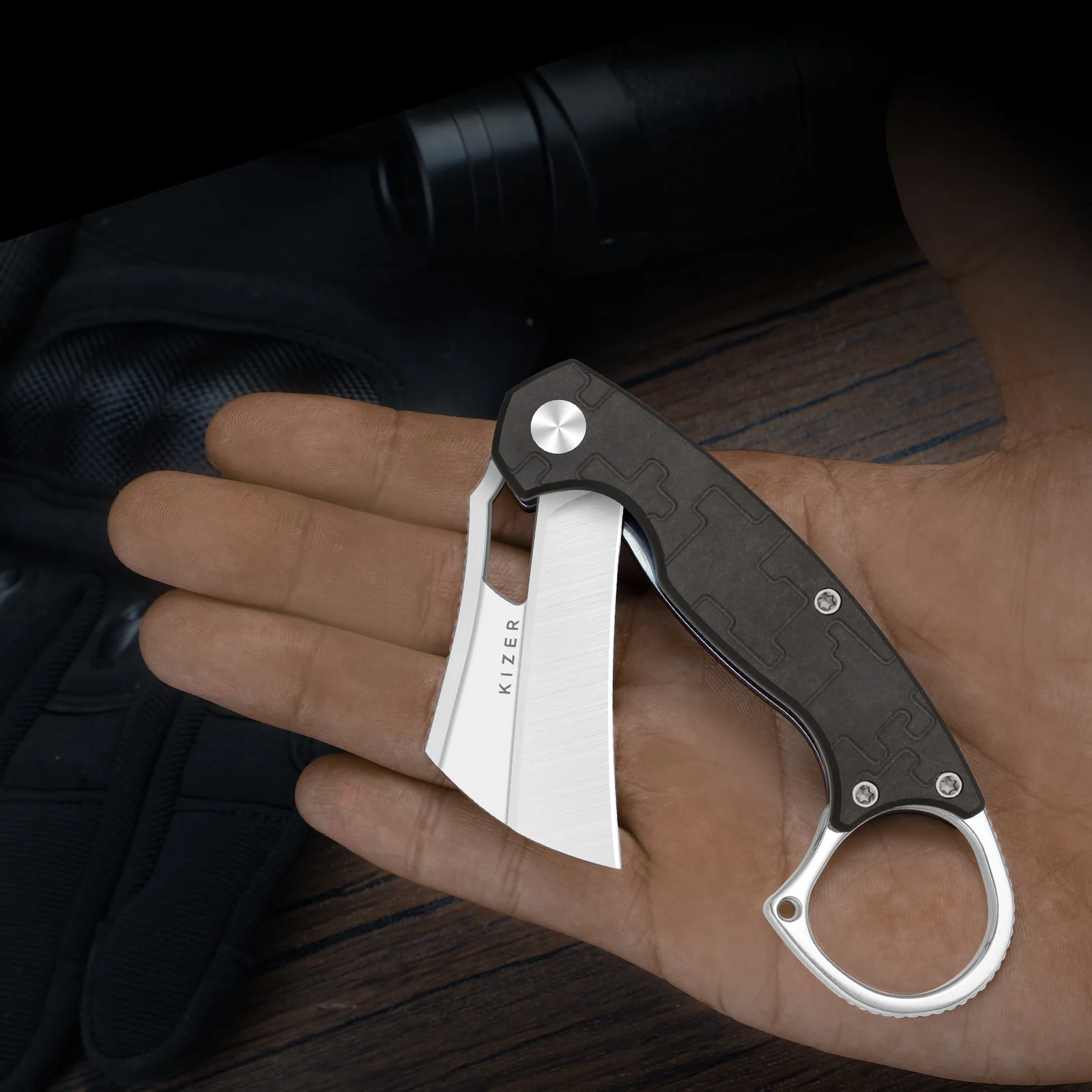 Kizer Pocket Folding Knife Dodo V2702A1/V2702A2/V2702A3 Nitro-V Blade With Richlite/PC/G10 Handle Survival EDC Tactical Knives