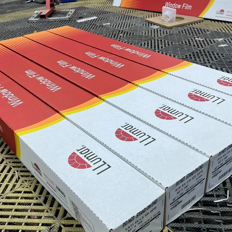 Film nanomatique pour vitres de voiture, LLumar coupé pour s'adapter au bloc UV 99%, matériau PET à haute isolation thermique, pour vitres automobiles et domestiques, 99%-100%