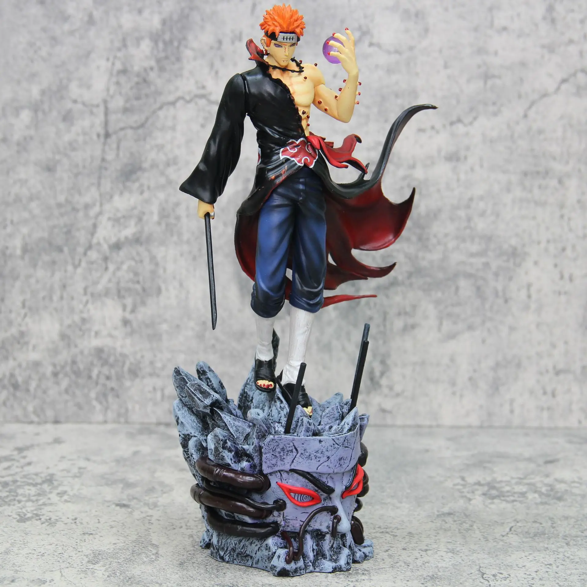 30cm Akatsuki Pain Battle Ver. GK PVC Action Figure Anime Statue Collectible Model Kids Toys Doll Gifts