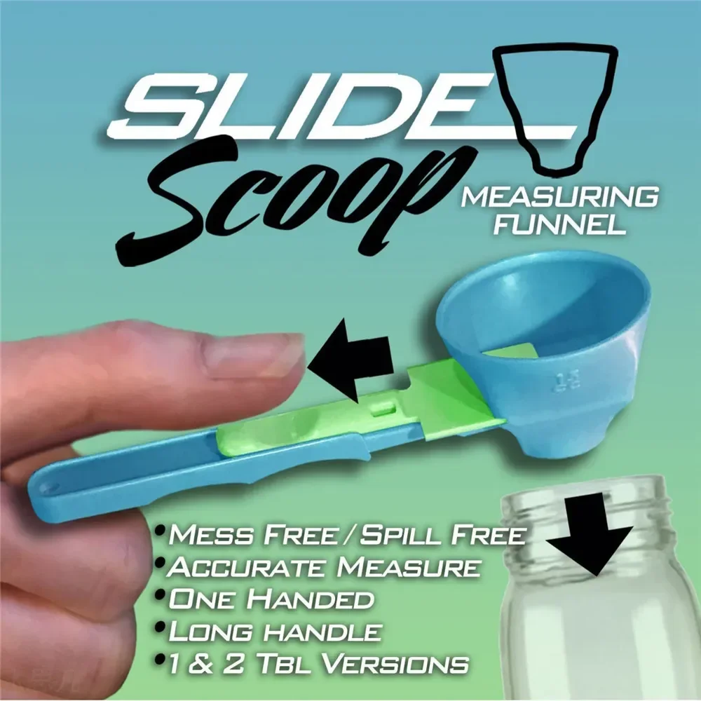 Spoon Funnel for Protein Powder - No Spill Measuring Tool, Perfect for Baby Formula, Workout Drinks & Mess-Free Refills!