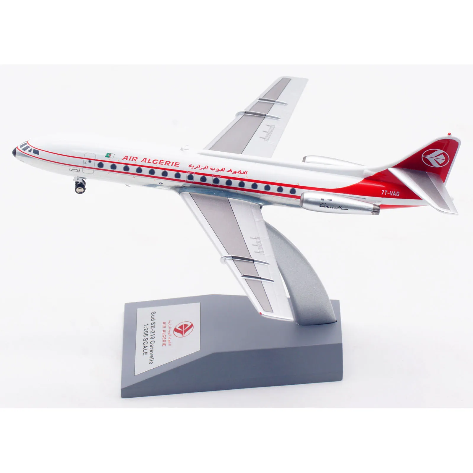 IF210AH0823P Alloy Collectible Plane Gift INFLIGHT 1:200 Air Algerie Sud SE-210 Caravelle III Diecast Aircraft Jet Model 7T-VAG