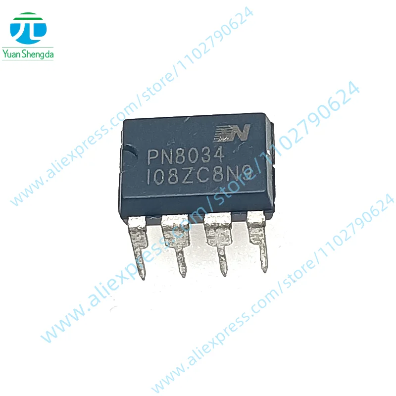 5PCS New Original Power chip DIP-8 PN8034H PN8034 PN8048