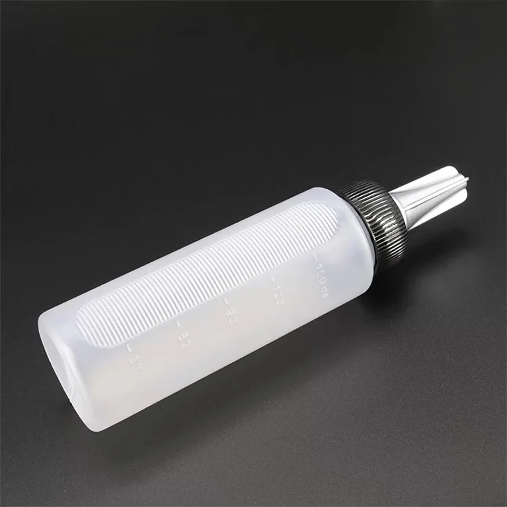 

2pcs Hairdressing Scale Durable Applicator For Empty Applicator With Scale Hair Coloring Perming Leak Proof Squeeze Bottle