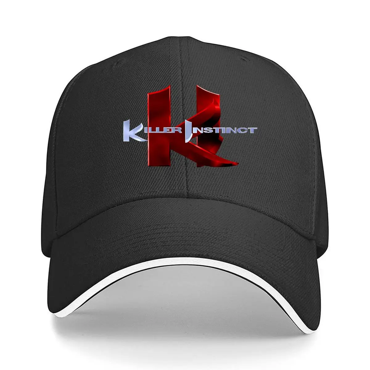 

K - Stylized, Text - Themed Design Sandwich Baseball Cap