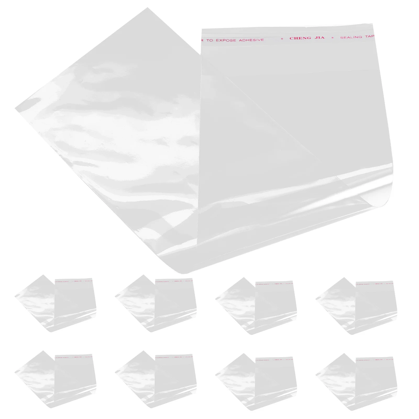 

100Pcs Transparent Tableware Pouches Versatile Size Utensil Holder Sleeves for Forks Spoons and More Utensil Holder