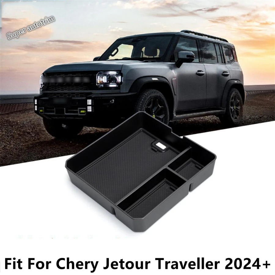 

Center Console Armrest Storage Box Organizer Pallet Container Phone Holder Tray Accessories For Chery Jetour Traveller 2024 2025