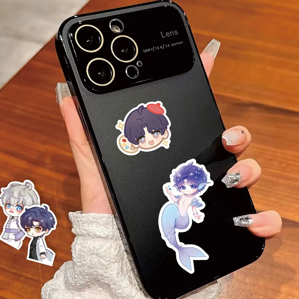 10/80Pcs Game Love and Deepspace Graffiti Stickers Cartoon Figure Li Shen Qi Yu Shen Xinghui PVC Waterproof Sticker Kids 