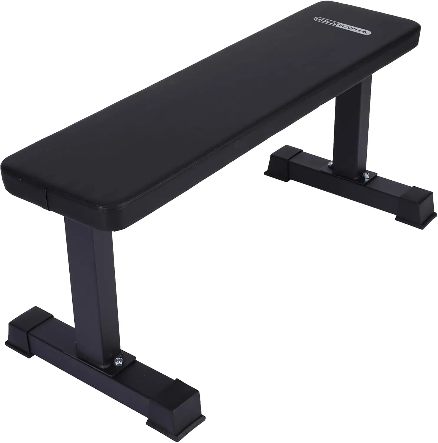 

Steel Frame 600 Lbs Capacity Foam Padded Flat Weight Fitness Equipment Home Gym Freeweight Barbell Bench for Strength Full Body