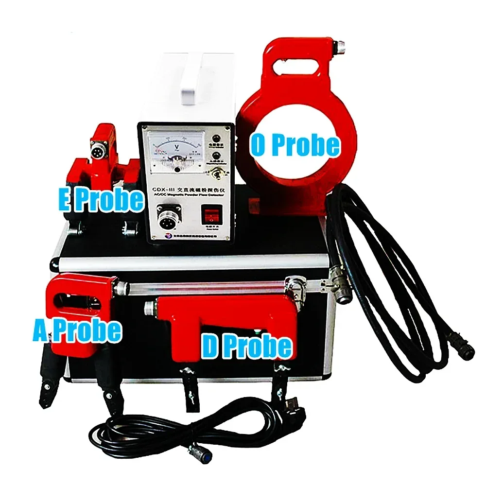 

CDX-III Multifunctional Magnetic Particle Flaw Detector A,D,E,O 4 Probe Types AC/DC Magnetization Magnetic Yoke Detection Tester