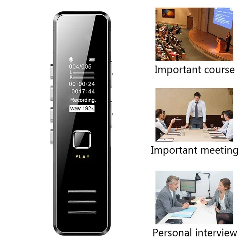 Professional Digital Audio Sound Voice Recorder Pen Dictaphone With 32GB 20hour Recording Rechargeable Interview Recorder Pen