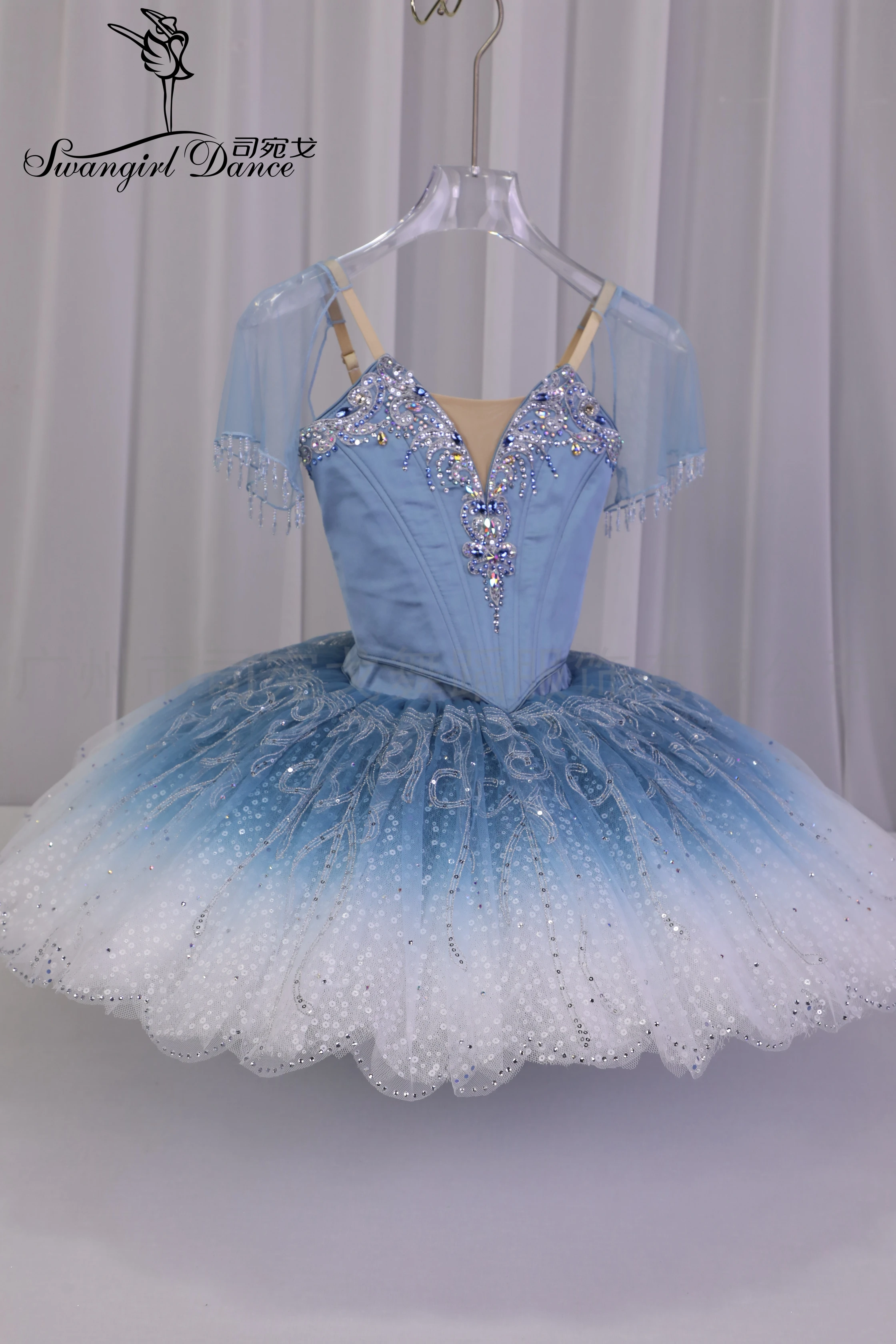 Gonna Da Balletto Di Alta Gamma Grigio-Blu, Varianti Sleeping Beauty Bluebird, Costume Tutu Raymond, Raymonda WT25107-image