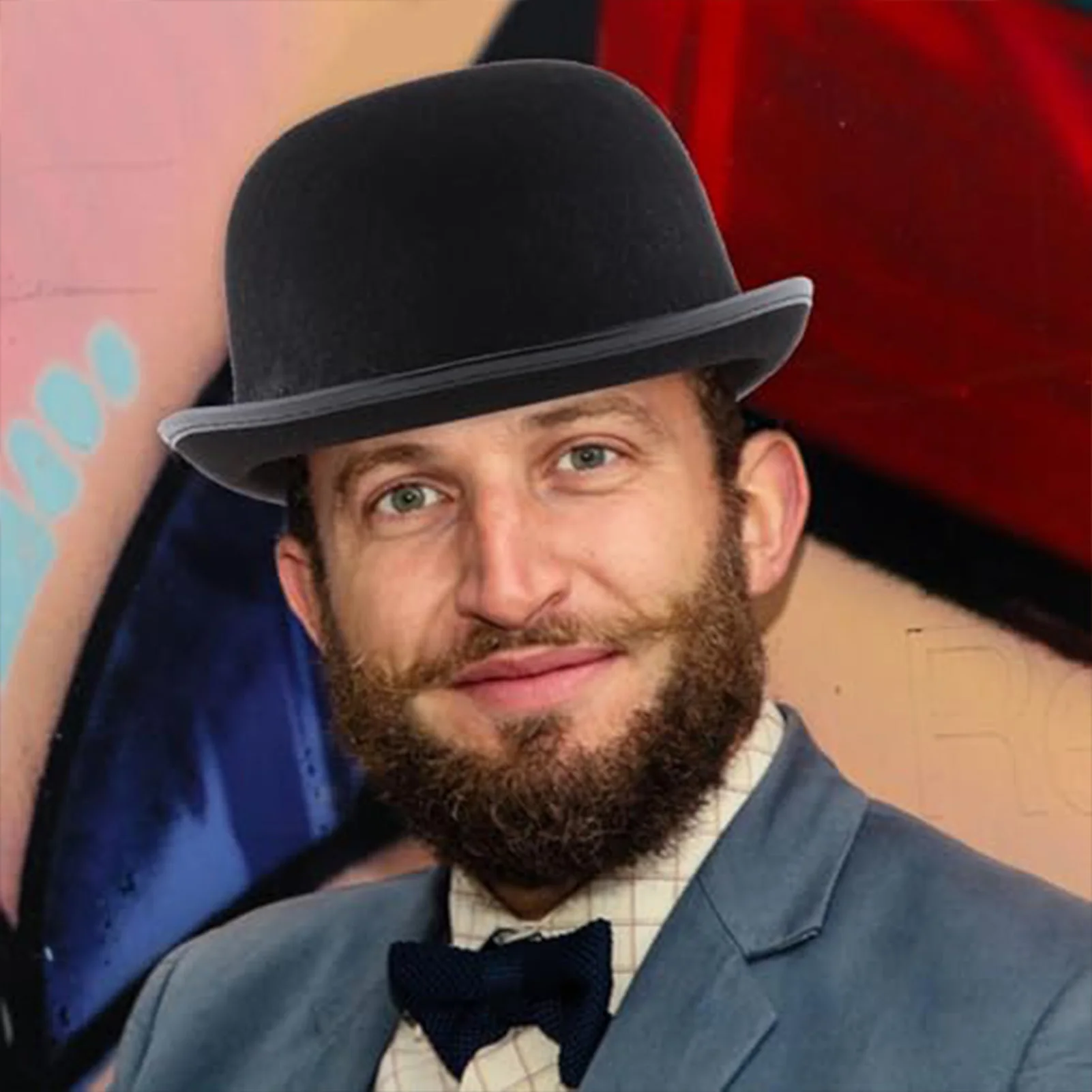 Unisex Bowler Hat Black Hat Bowler Top Hat Bombin Hat Costume Magician Performed Hat Stage Theater Costume For Party Cosplay