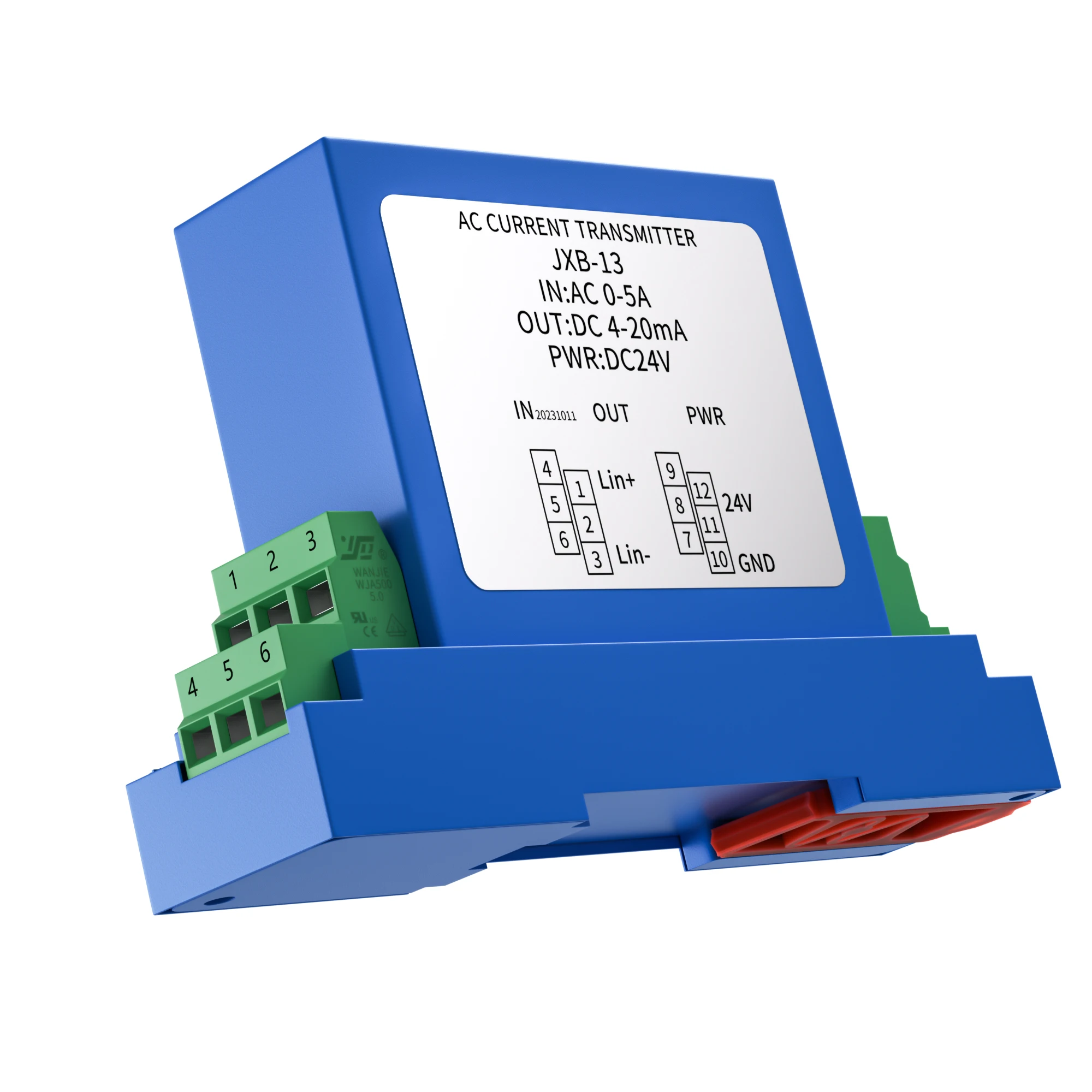 

AC/DC Current Sensor 0-10A Input 4-20mA to 0-10V to 1-5V to RS485 Output Current Transmitter DC24V or AC 220V Current Transducer