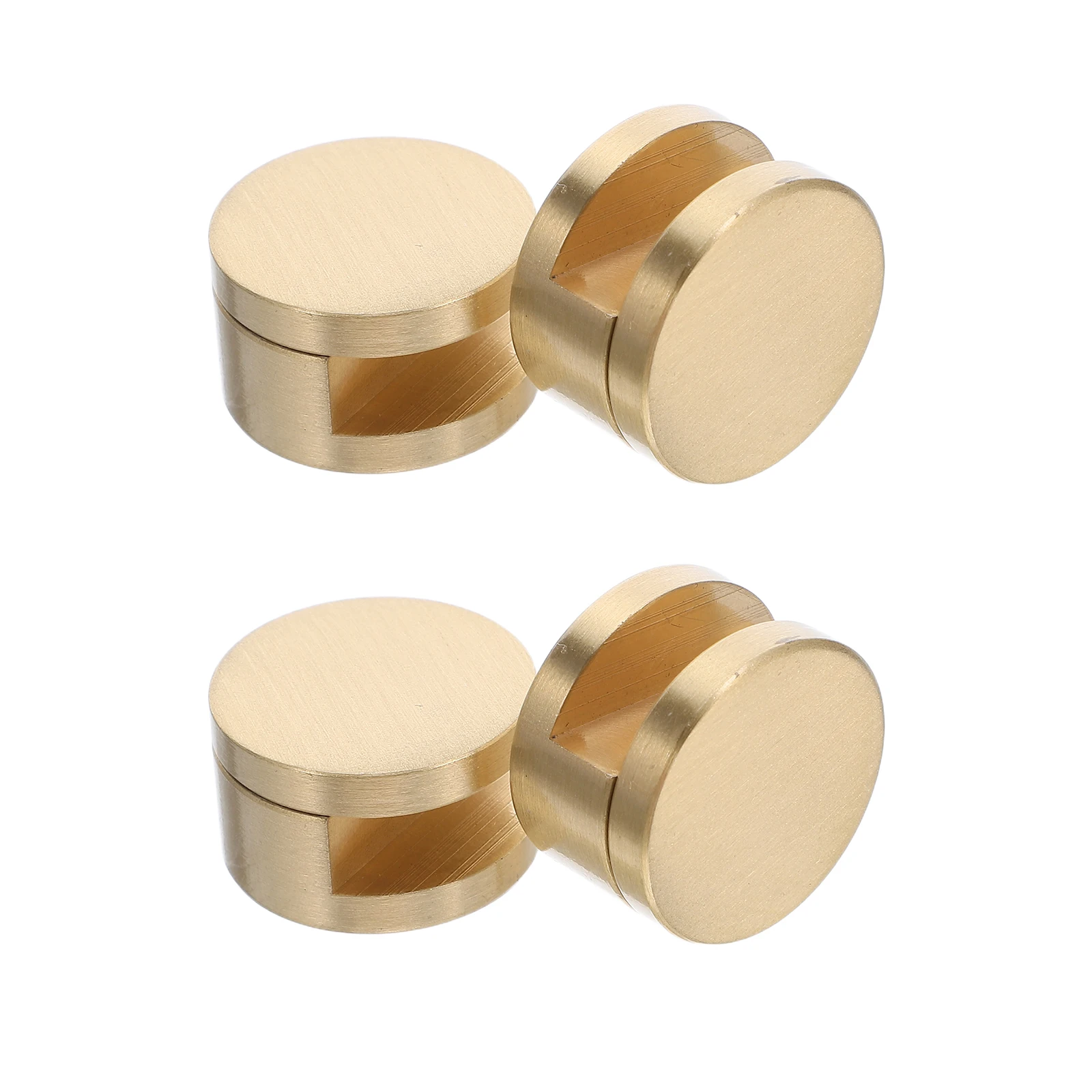 

4pcs Glass Mirror Clips Durable Brass Frameless Mirror Mounting Hardware Holders Brackets Heavy Duty Bathroom Supporting 5-12Mm