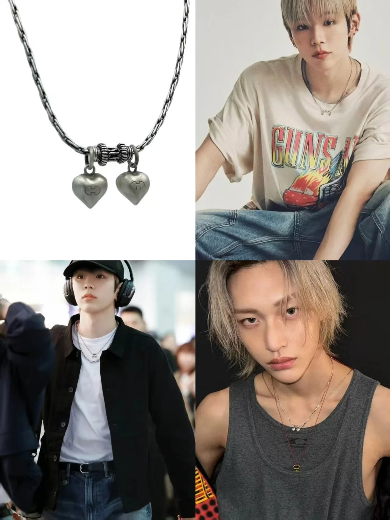 Kpop Idol RIIZE ожерелье с двойным сердцем в одном стиле, высокое качество, ожерелье с поддержкой периферийных устройств для болельщиков SHOTARO Eunseok Wonbin, подарок для фанатов