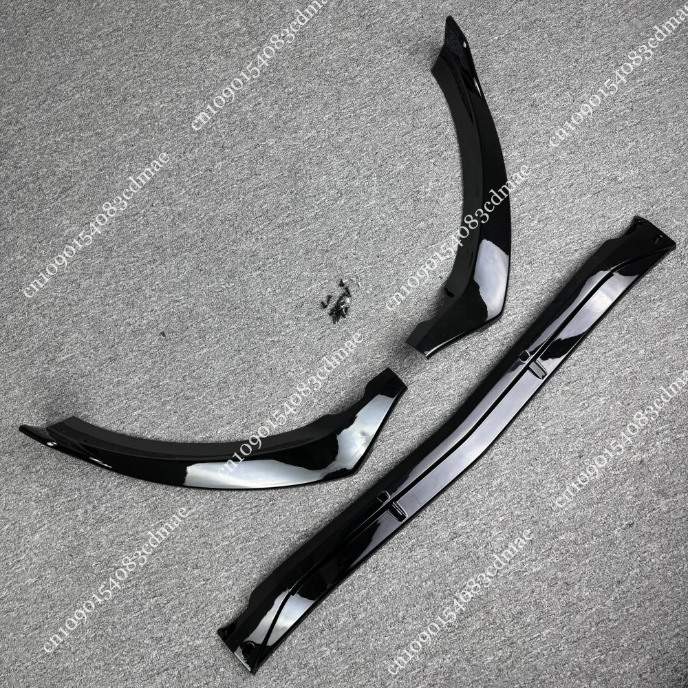 المصد الأمامي الشفاه طقم الجسم سبويلر الخائن لمرسيدس C الفئة W205 S205 C180 C200 C220 C250 C300 2015-2018 أسود لامع ABS