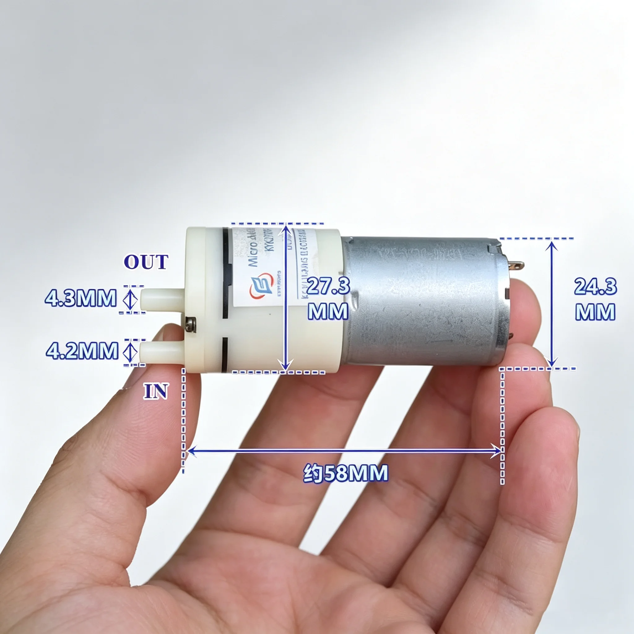 DC 3V 3.7V Micro 370 Motor Vacuum Air Pump Negative Pressure Suction