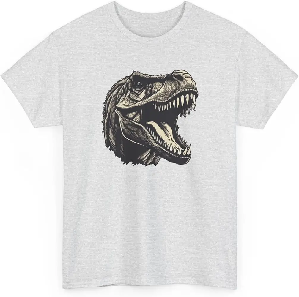 Dinosaur Printed Short Sleeve Man T-Shirt, Animal Prehistoric Animal Vintage Shirt  High Quality 100%Cotton Short Sleeve