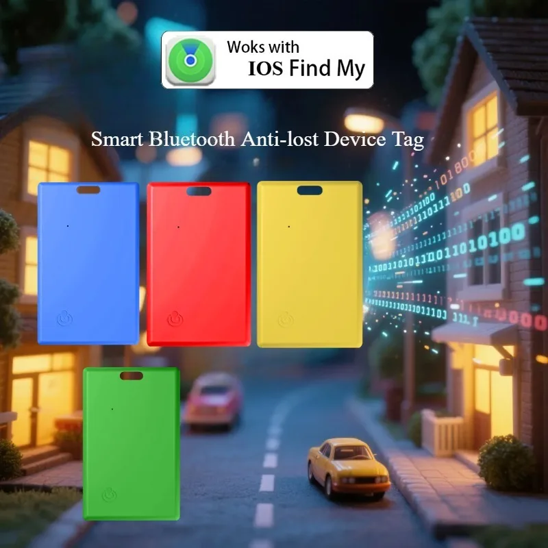 

Wallet Tracking Card Ultra-thin Bluetooth Location Smart Anti-loss Tag for Apple Find My Bluetooth Tracker Device Tags