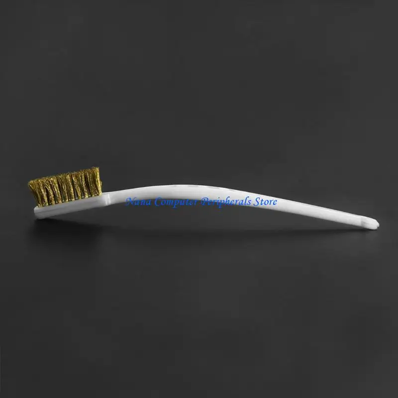 

F68C Curved Handle Masonry Wire brush Set Bristle for Cleaning Welding Slag and Rust for 3D Printer Nozzle Hotend