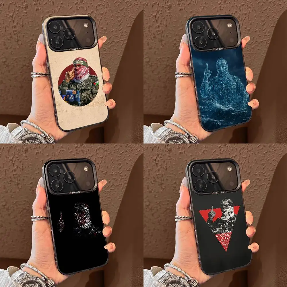 

A-Abu Ubaida Obayda Ubaydah Phone Case For iPhone 17,16,15,14,13,12,11,Pro,Max,Plus,E,Air,Mini Black Gray IMD