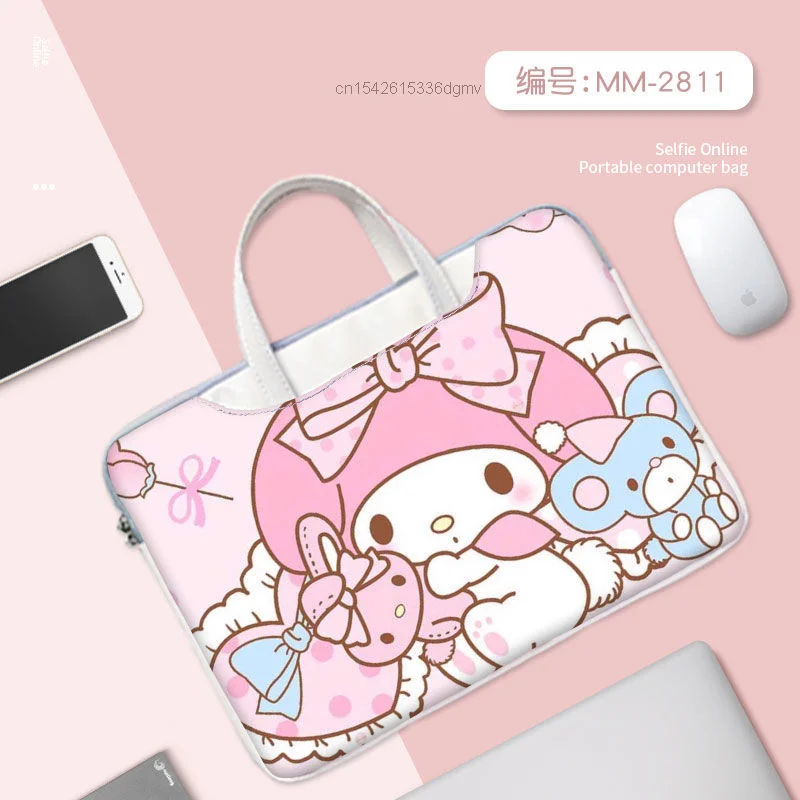 Sanrio Hello Kitty Kuromi Laptop Bag Notebook Case 11 12 13 13.3 14 15 14.6 15.6 Inch For Macbook M1 Air Pro Xiami Huawei Lenovo