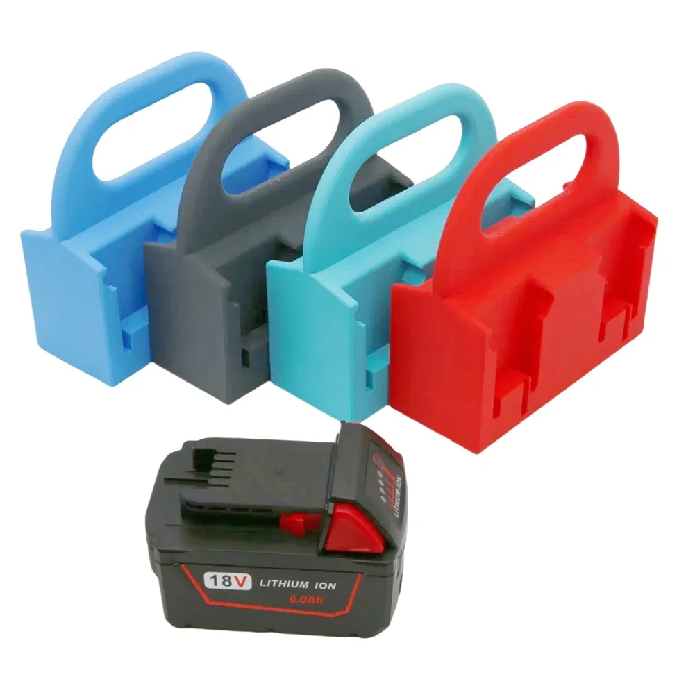 حامل بطارية لميلووكيز M 18 14 فولت 18 فولت بطارية ليثيوم العلبة المنظم الثقيلة تخزين الرف أدوات ورشة عمل