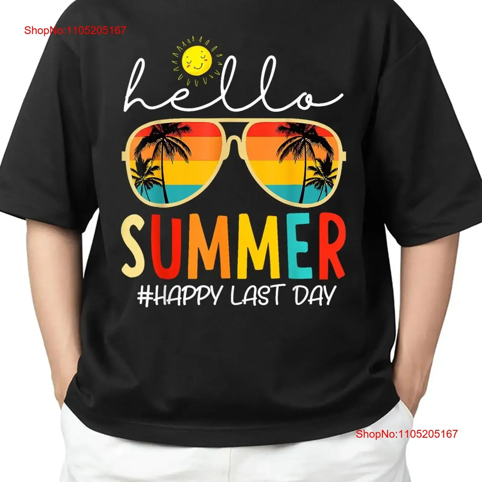 

Happy Last Day Of School Teacher Student T Shirt Adult Look S 4XL vintage Washed Breathable graphic Stretched Versatile Stylish