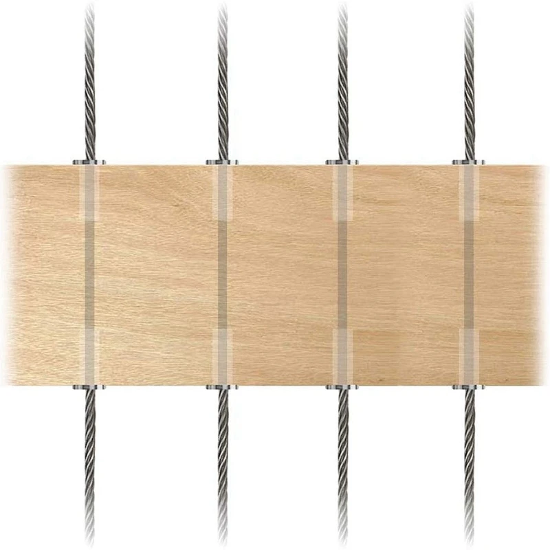 Flash Trend 202540Pcs Stainless Steel Protector Sleeves Protective Sleeves Grommet Kit For 1/8Inch Wire Rope Cable Railing