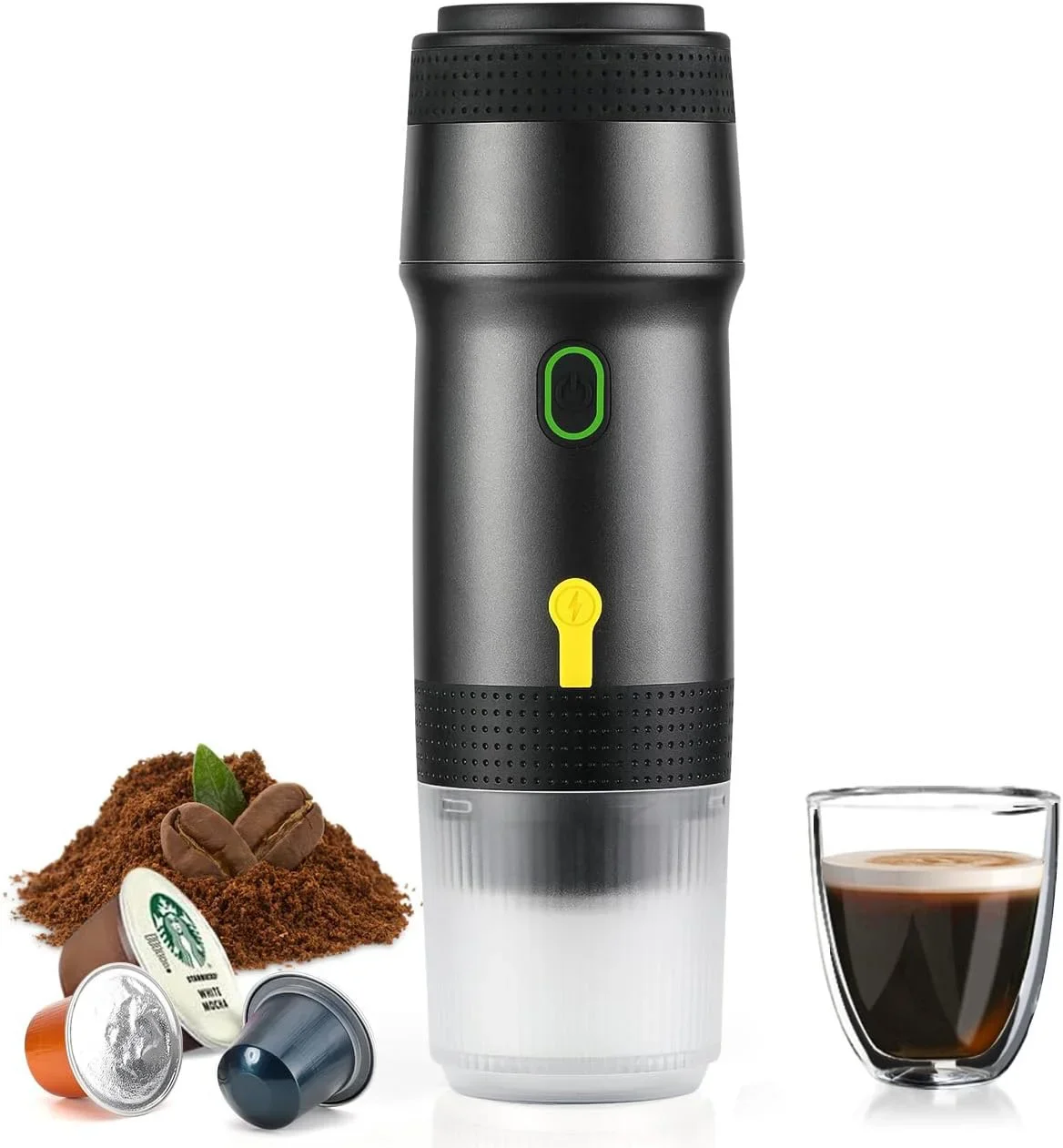 Factory Supply Portable Electric Coffee Maker Rechargeable Espresso Capsule Machine Heating Coffee Machine Mini Coffee Machine