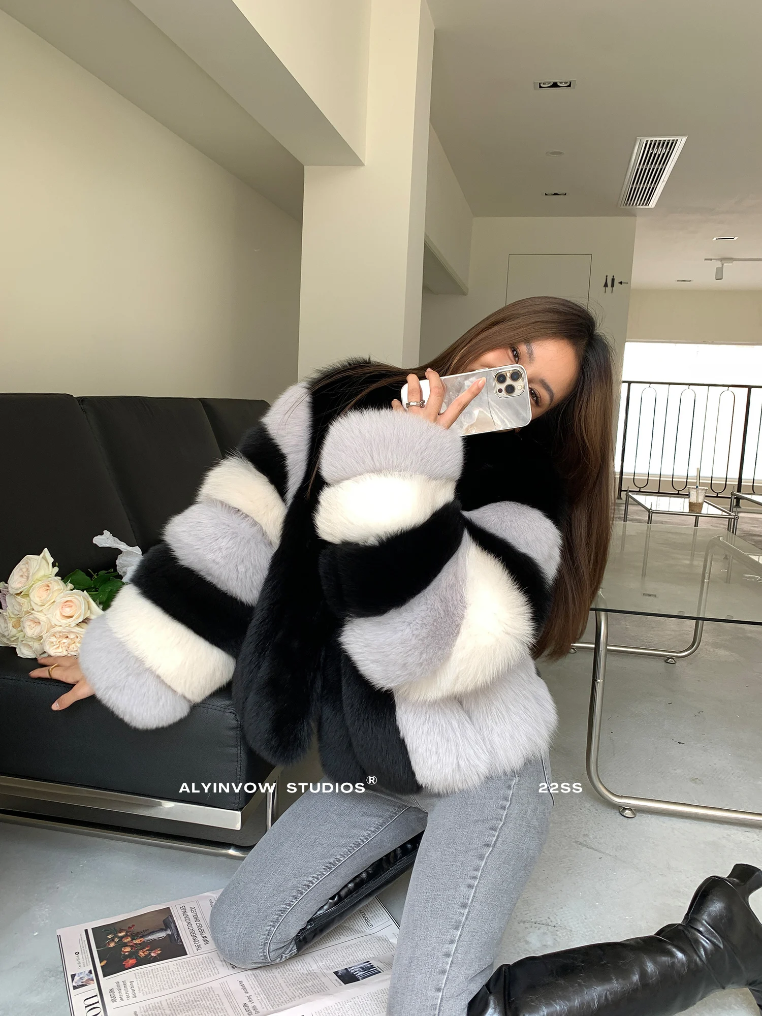 Modern Lover Fox Fur Whole Leather Young Women's 2022 New Fur Fur Coat