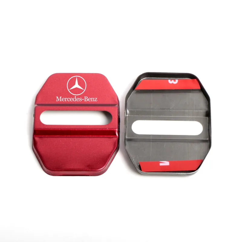 Cubiertas para cerradura de puerta de coche, funda adhesiva para Mercedes Benz, nueva Clase B/C/E Clase A C200L GLC GLK CLA GLA, accesorios