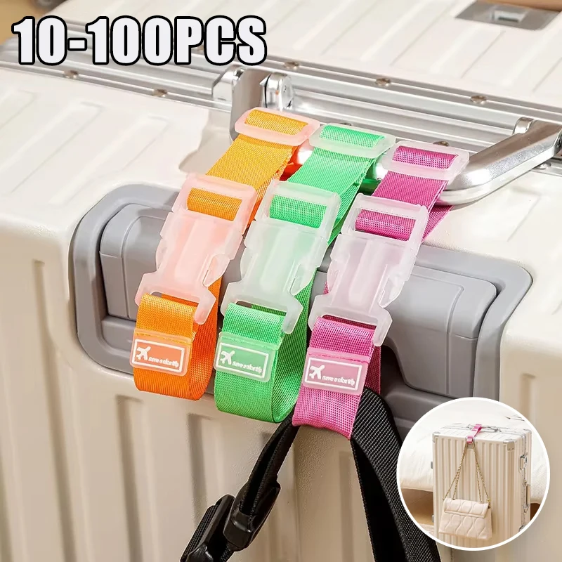 

Durable Luggage Hanging Strap Buckle Clamp Travel Suitcase Holder Secure Tie Strap Portable Packing Fixed Locking System