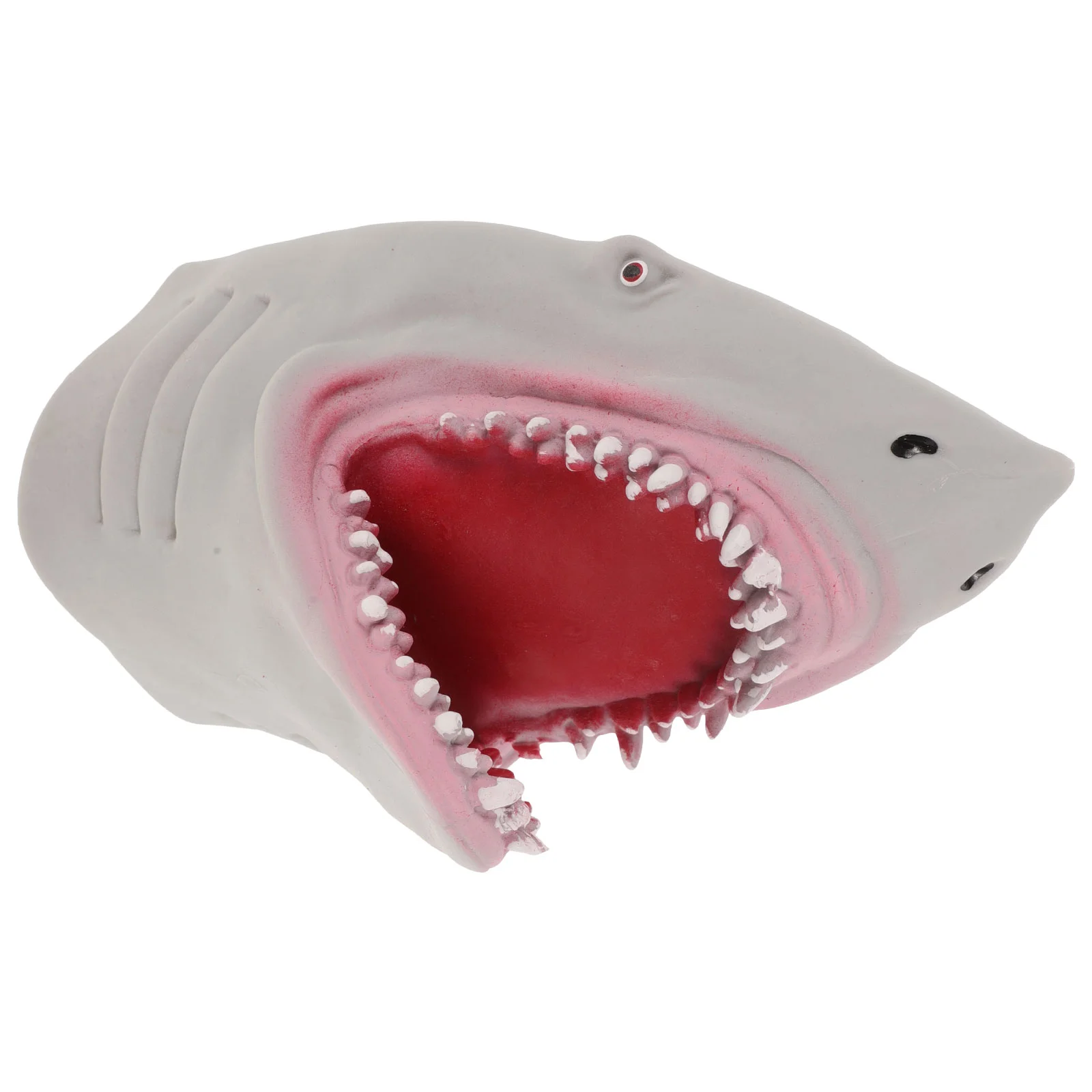 Simulated Ocean Shark Hand Puppet Bath Toys Puppets for Kids Grey Story Telling Parent-child