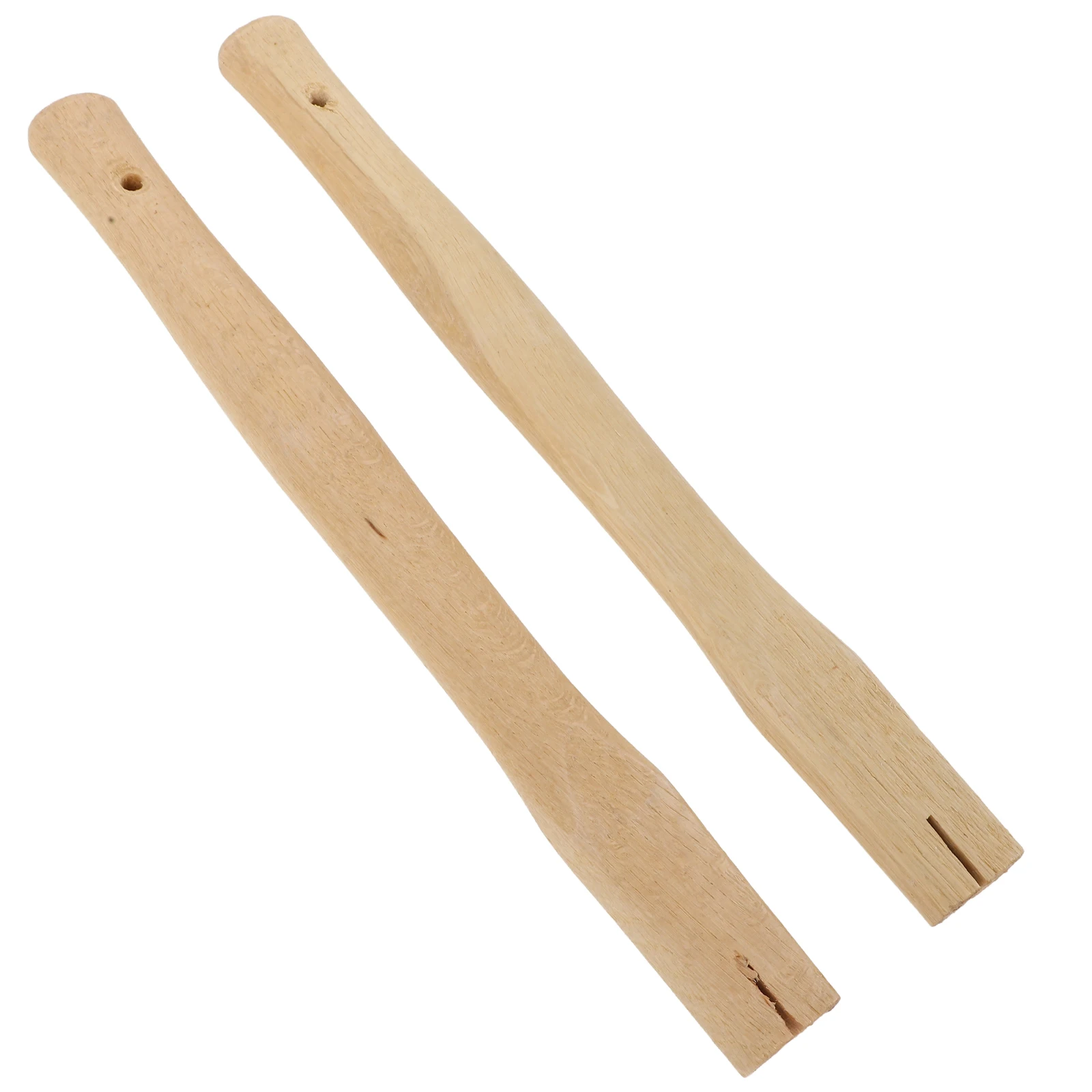 

2pcs Sturdy Beech Wood Handles for Hammer Garden Tools Shovel Accessories Wooden Tool Long Lasting Comfort Grip Hoe Replacement