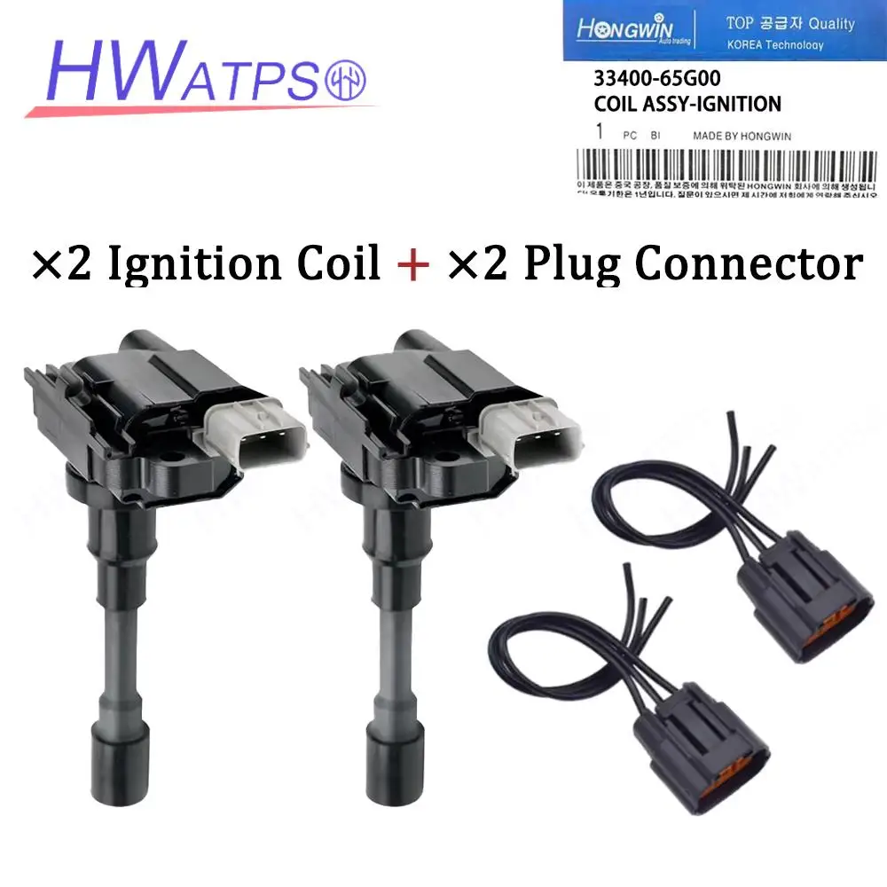 

2pcs 33400-65G00 Ignition Coil For Suzuki Esteem 1.6 1.8L Aerio 1.3L Baleno 3340065G00 33400-65G01 3340065G01 33400-65G02