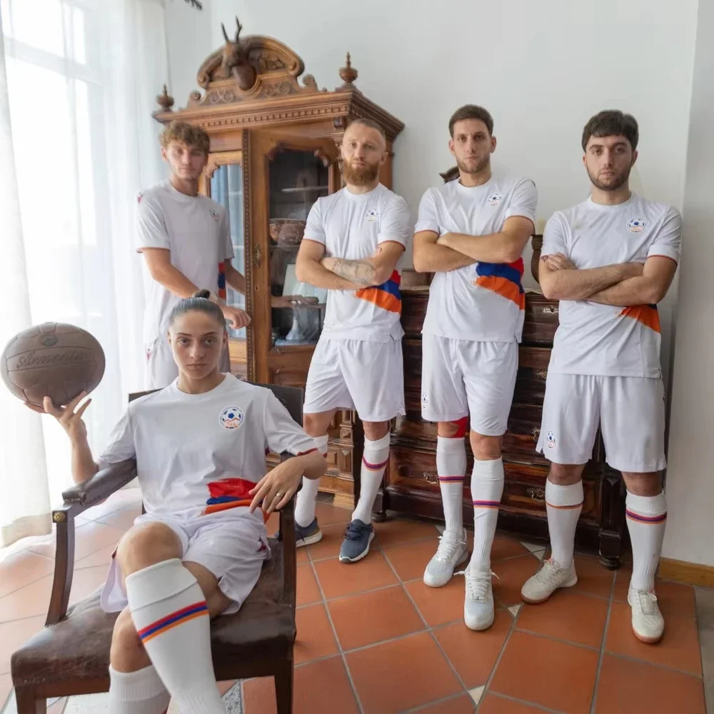 2025 Hot Selling Men's Armenia Football Shirt Youth Kids Sport Oversized Training Uniform Breathable Unisex Soccer Jersey