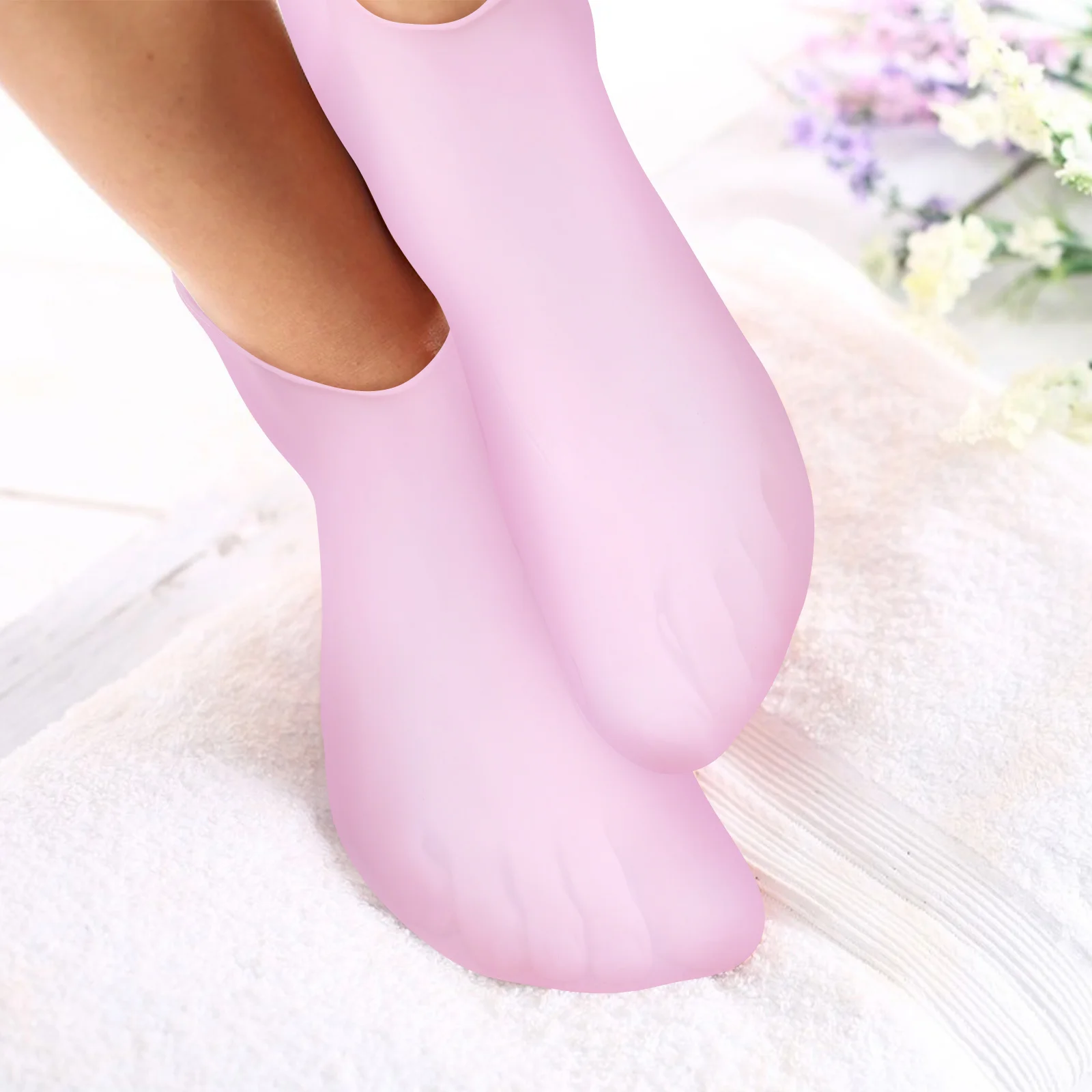 

Women Soft Foot Care Gel Silicone Moisturizing Socks Dry Moisturizing Socks Cracked Skin Treatment