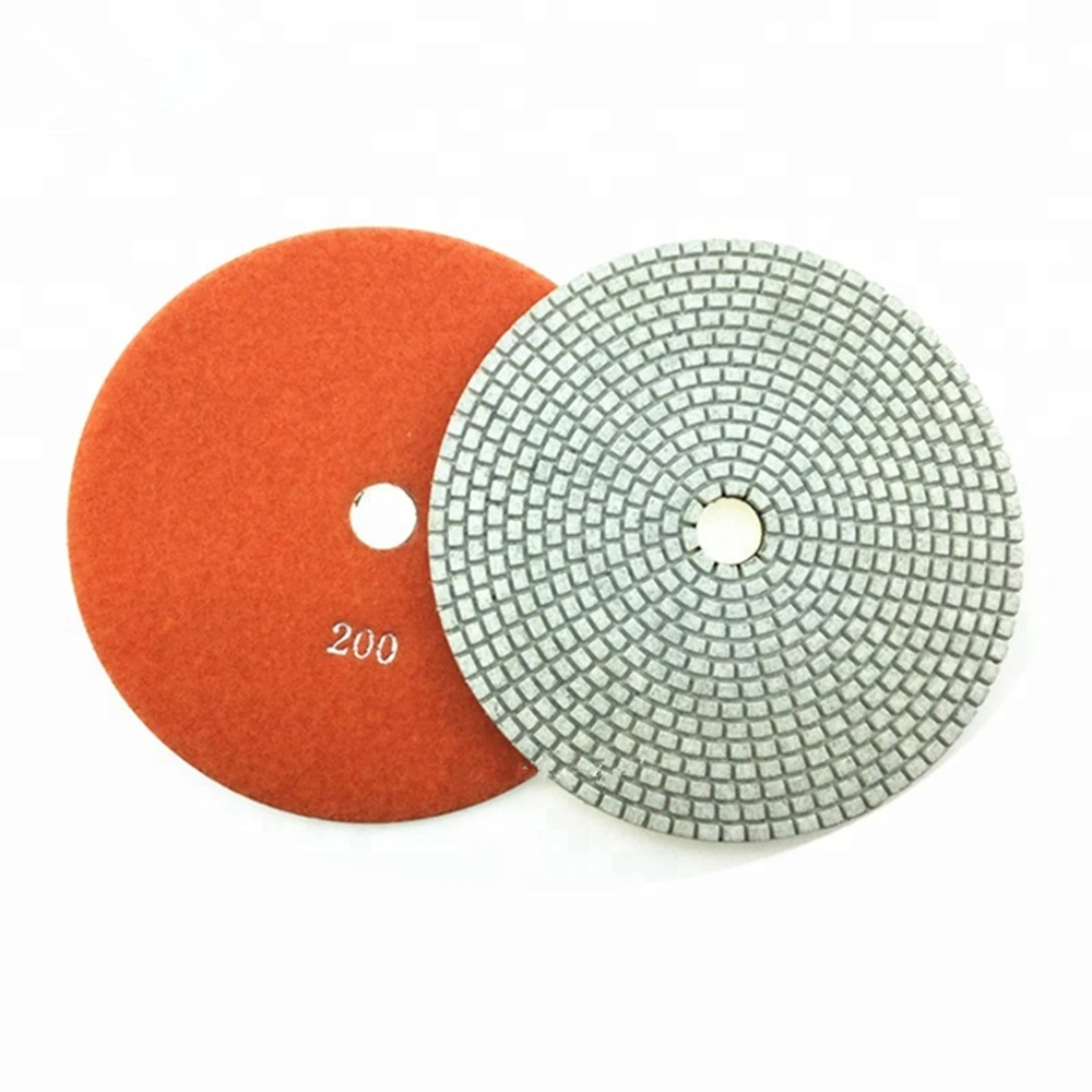 ST35 Big Size Diamond Wet Polishing Pads 10 Inch D250mm Resin Flexible Grinding Pads 7 Steps Stone Wet Buffing Pads 10PCS