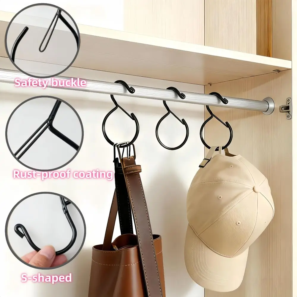 Tie Belt Hook Heavy Duty Belt Hanger Wall Mounted Rust-Proof Belt Organizer Belt Hanger Metal Space Saver Closet