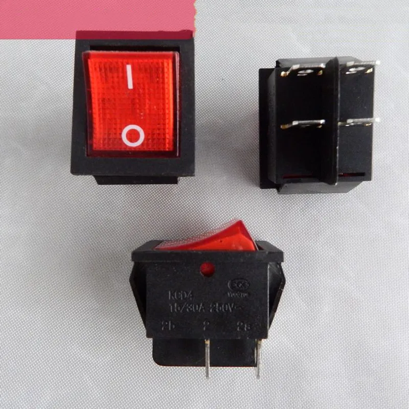 Rocker Switch Square Kcd Button Control Box on off 4 Pin SINGER SUNSTRA JUKI BROTHER QIXING ZOJE HULONG WR Sewing Machine Parts