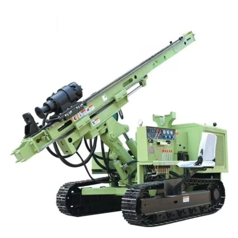 Customized Pile Driver Photovoltaic Diesel Engine Hydraulic Screw Ground Solar Blast Hole Pile Driver High Efficiency