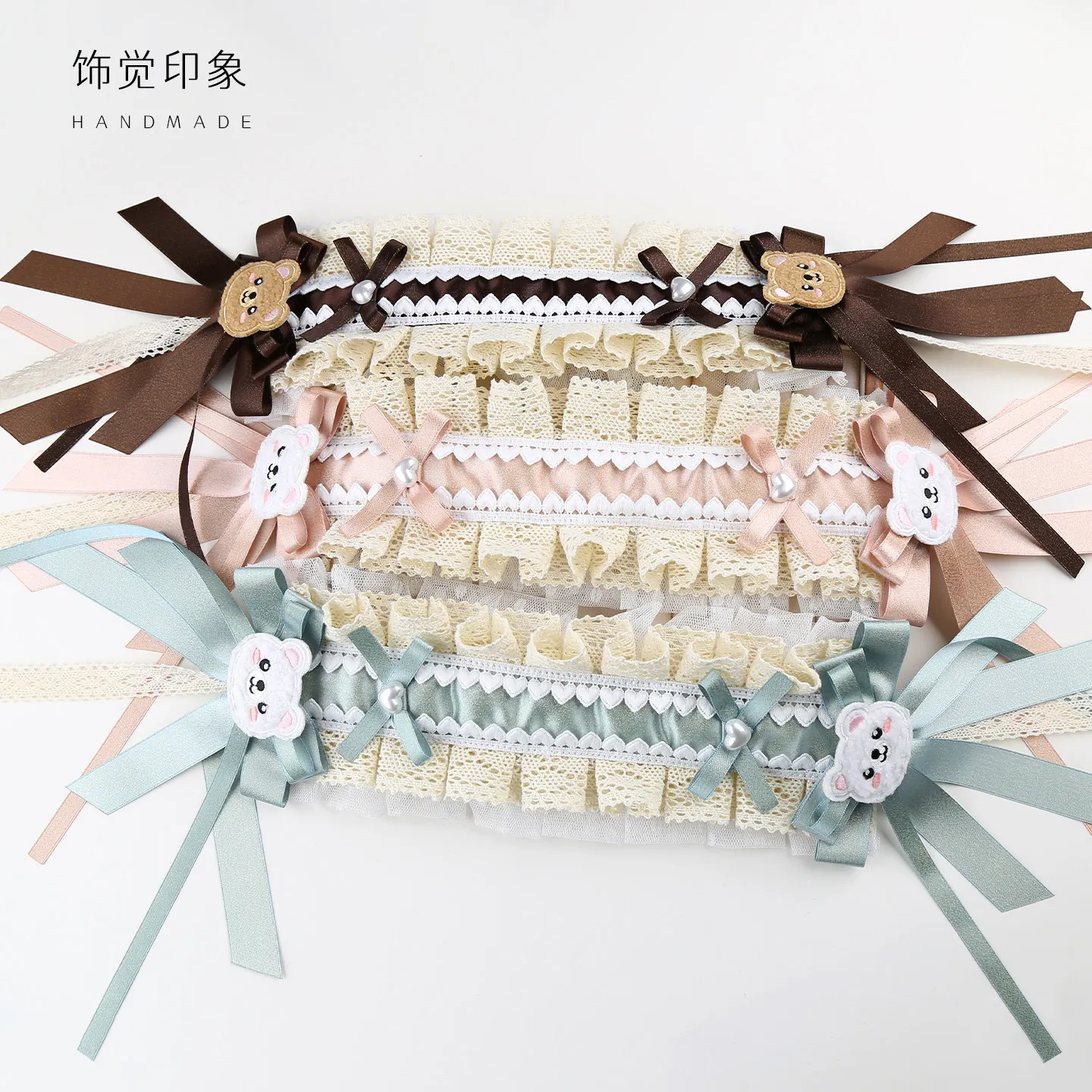 Cute Bear Ear Hairpin Pink Top Hat Kc Small Accessories Original Bear Style Handmade Lolita Headband