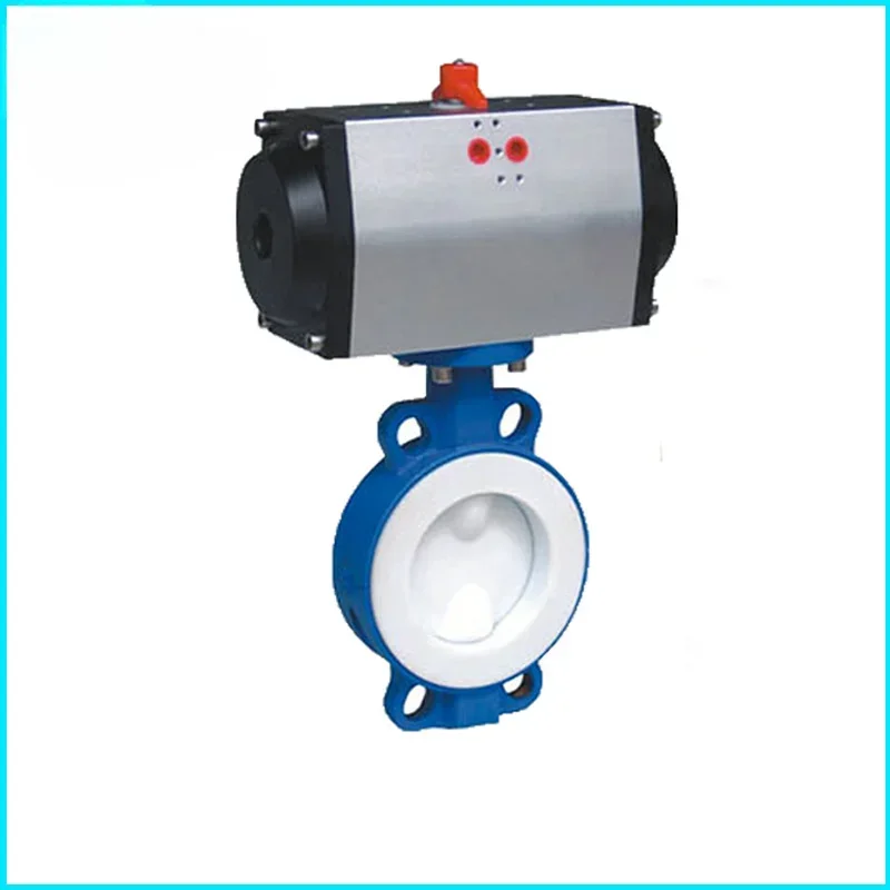 

AT Pneumatic PTFE Soft Seal Wafer Butterfly Valve D671FP-16Z Stainless Steel Plate Butterfly Valve