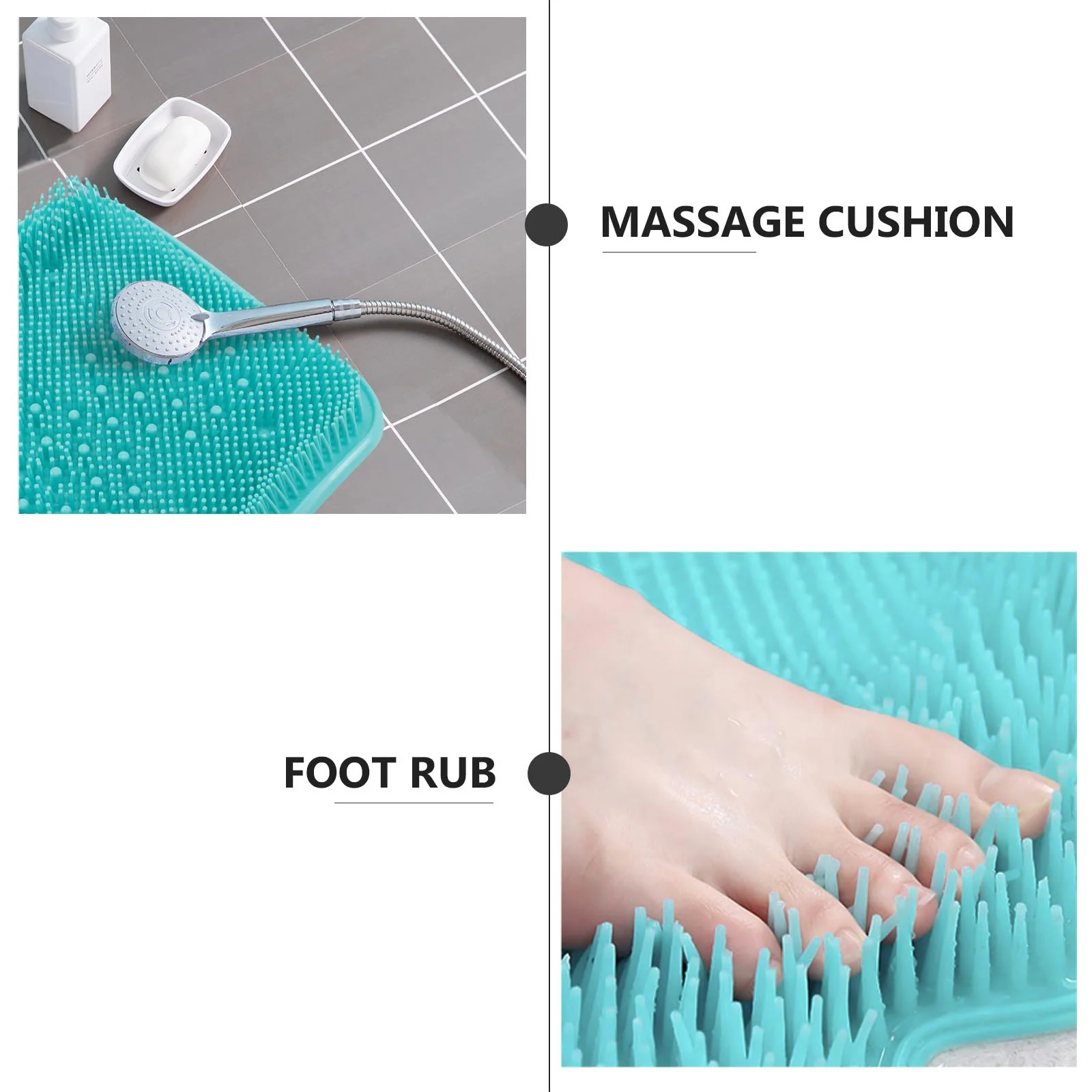 Silicone Foot Massage Mat Durable Non-Slip For Dead Skin Removal Bathing Tool Shower Foot Scrubber Pad Feet Cleaner Exfoliator
