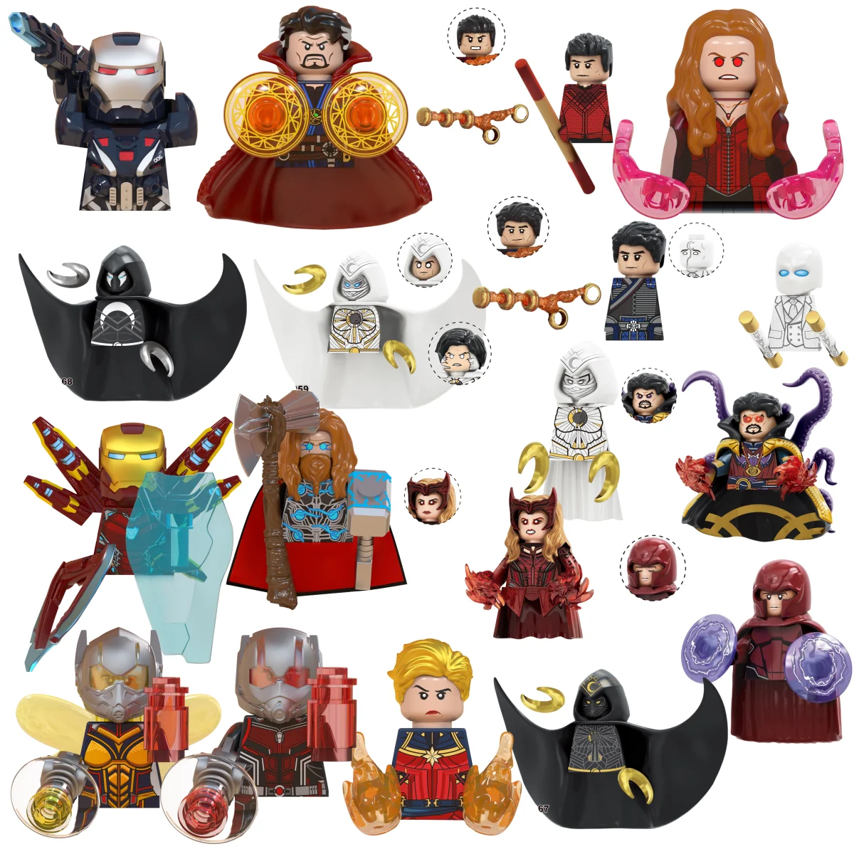 

Набор мини-блоков Blind Box TV6208: Фигурки Гоблина, Человека-паука, Железного человека, Венома, Капитана Хока, Дэдпула в броне – Идеальный подарок на Рождество