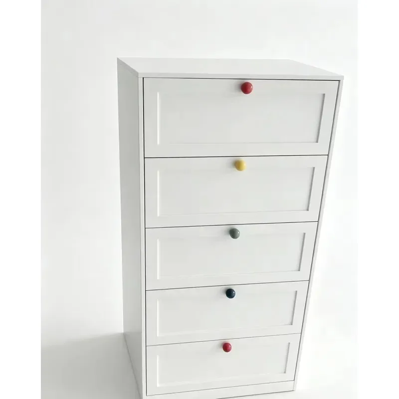Household Steel Lockers Eco Friendly Silent Sliding Chest of Drawers for Bedroom and Bathroom Storage