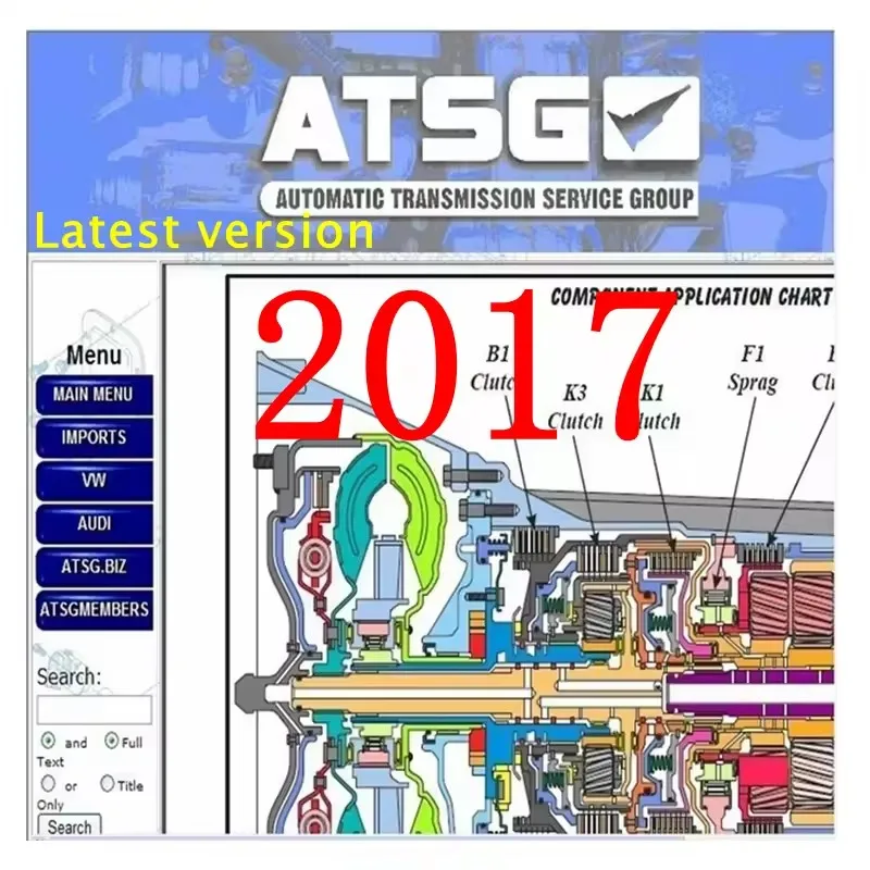 

2024 caliente ATSG 2017 Grupo de servicios de transmisiones automáticas Reparación de automóviles Diagnóstico manual Reparación